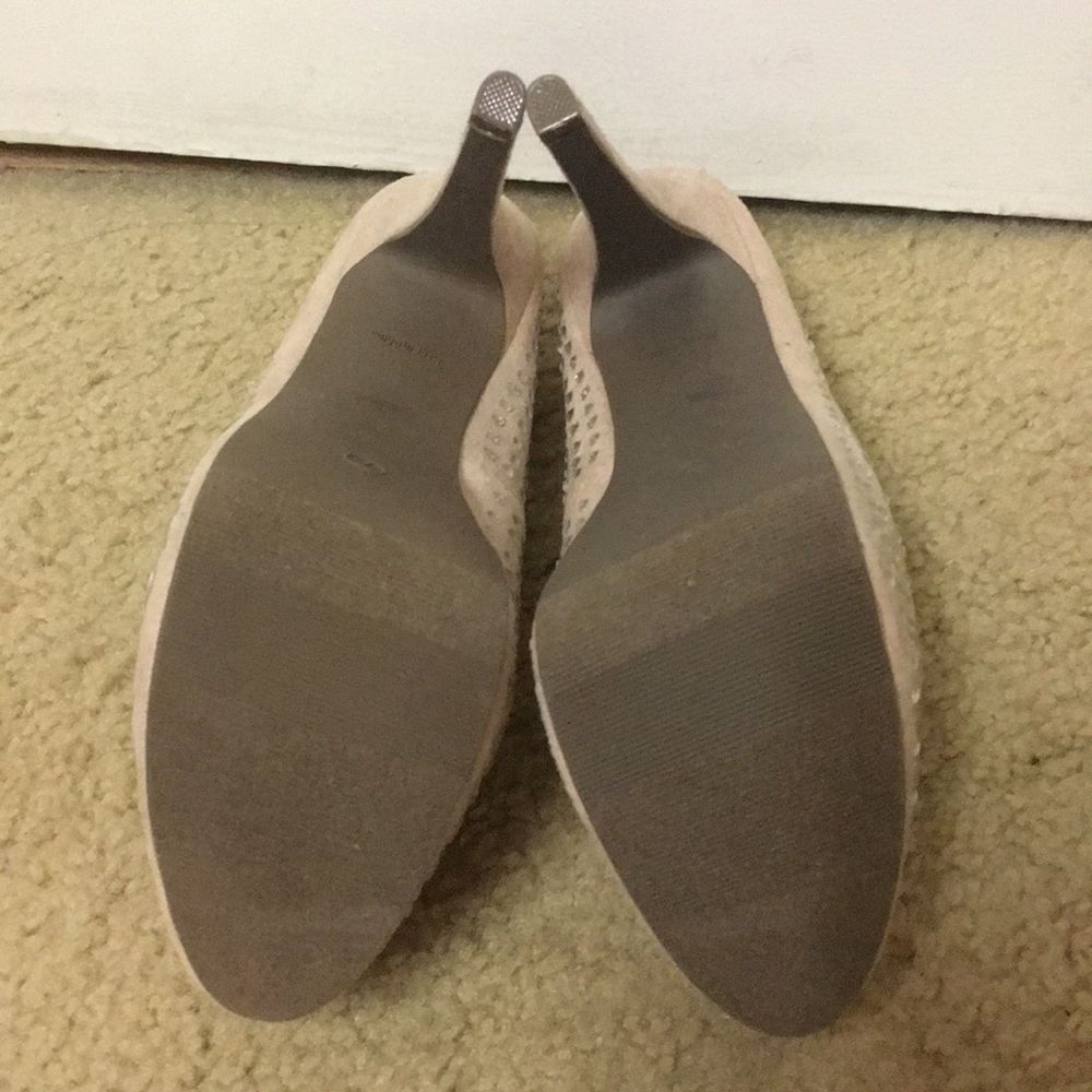 Nude high heels with diamond studs - Picture 5 of 5